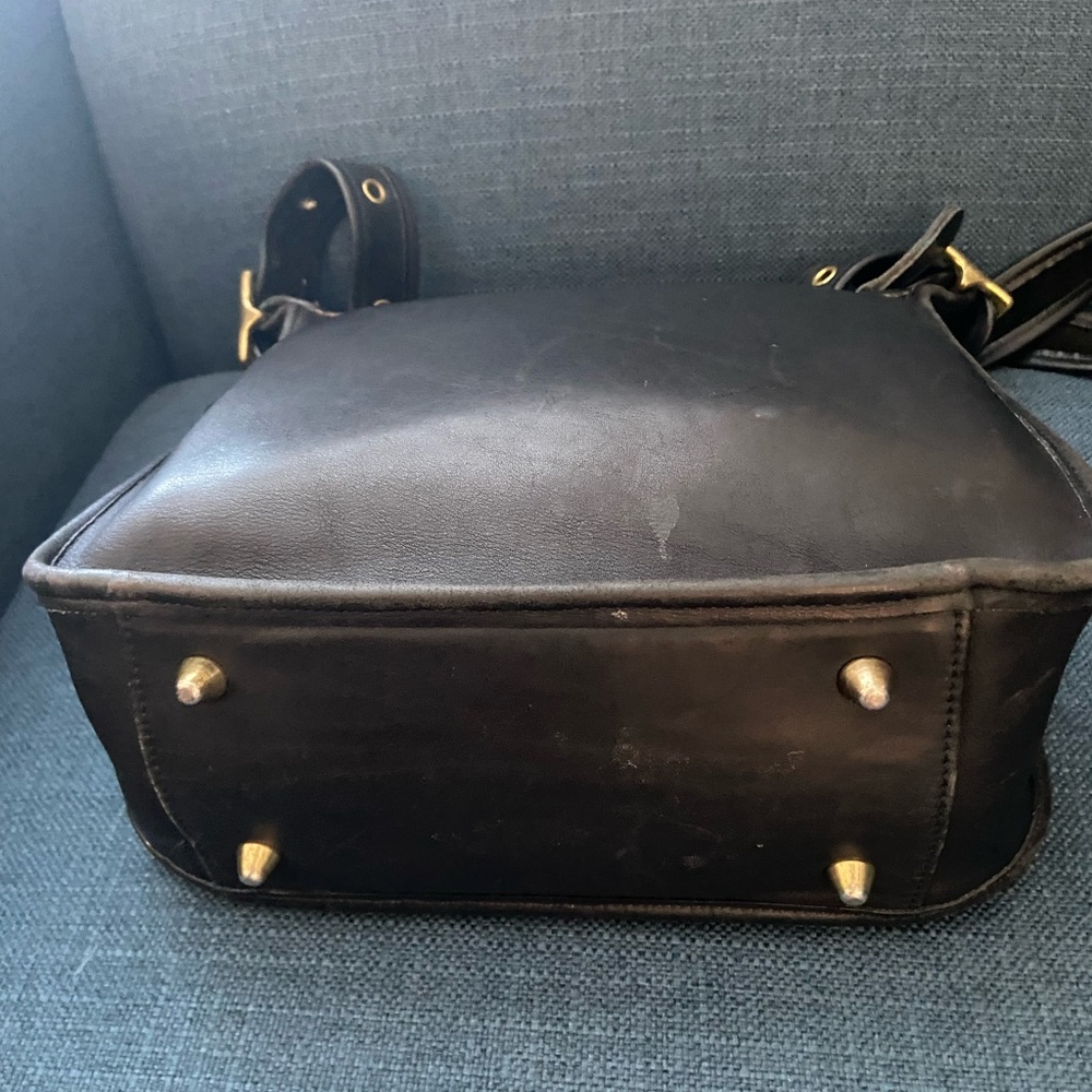 Coach Vintage, Rare Black Legacy Zip Leather Shoulder/ Crossbody Purse Bag 9966 - Picture 5 of 16